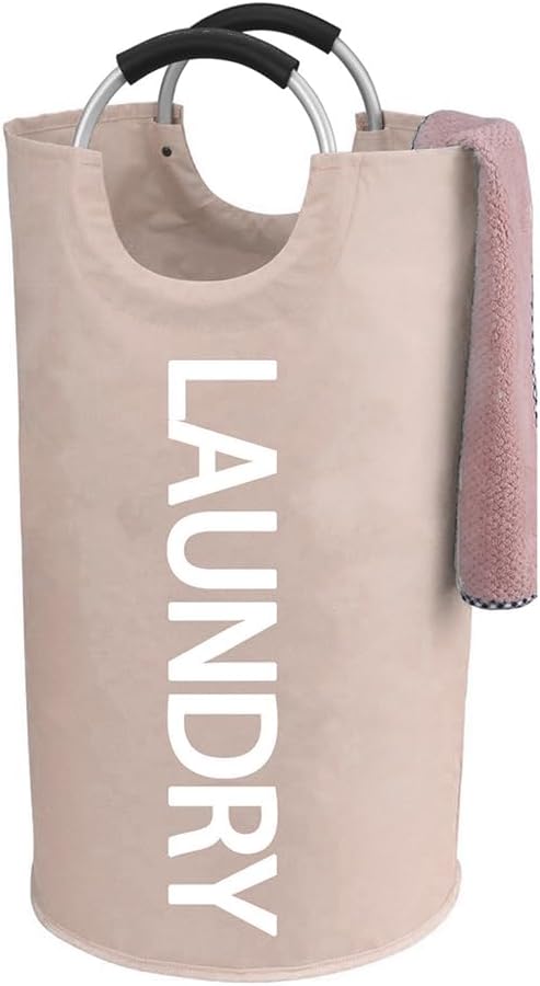 WOOHA 125L Large laundry basket, Collapsible laundry hamper, Tall Clothes