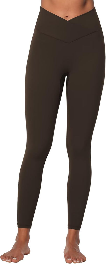 Sunzel Sunlissia Hidden Butt Lifting Scrunch Workout Leggings for Women, Crossover High Waist Yoga Pants with Tummy Control