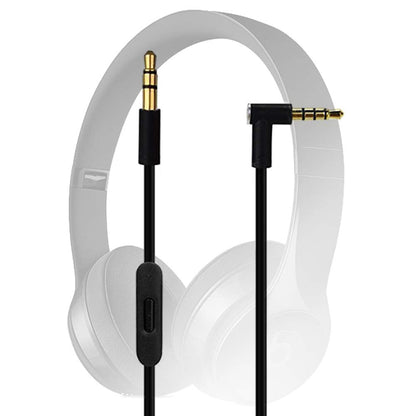 Original Replacement AUX Audio Cable Cord for Beats by Dre Headphones Solo/Studio/Pro/Wireless/Mixr with MIC Black+Replacement Charger Cable for Beats by Dr Dre and Pill