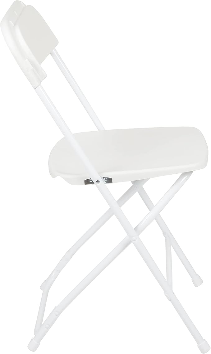Flash Furniture Hercules Series Plastic Folding Chair - White - 20 Pack 650LB Weight Capacity Comfortable Event Chair-Lightweight Folding Chair