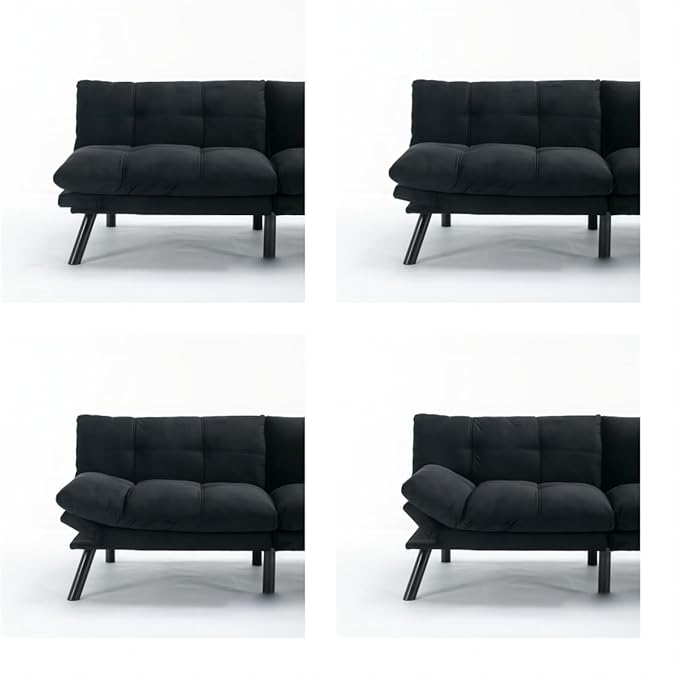 GDFStudio Hayezc Loveseat Sofa, Convertible Sofa Bed, 2-in-1 Folding Modern
