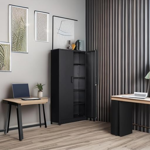 SISESOL Wide & Deep Metal Storage Cabinet