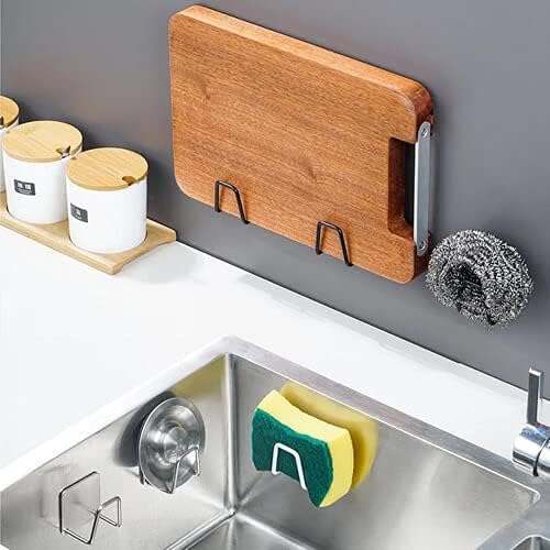 ESINAM 2Pcs Sponge Holders for Kitchen Sink, Strong Adhesive Small Sponge Holder