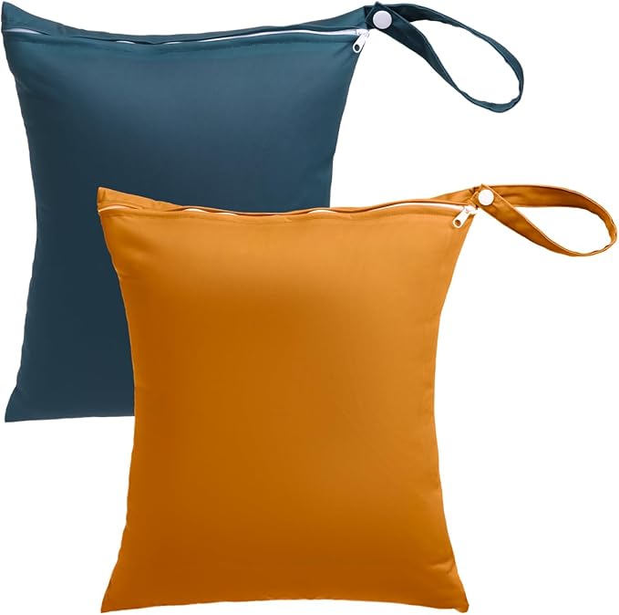 babygoal Travel Laundry Bags 2 Pack, Gym and Swimming-Washable Waterproof Wet