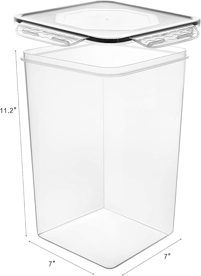 M MCIRCO Extra Large 7qt / 6.5L/220oz Tall Food Storage Containers, WIDE & DEEP
