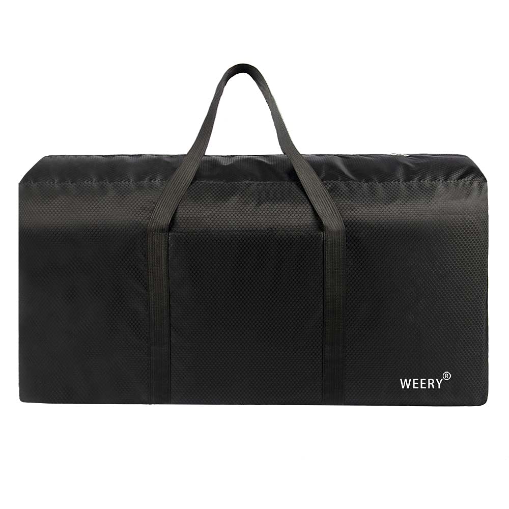 WEERY Large Travel Duffle Bag, 96L Extra Waterproof Holdall Lightweight Foldable Duffel Bag for Men Women, Black