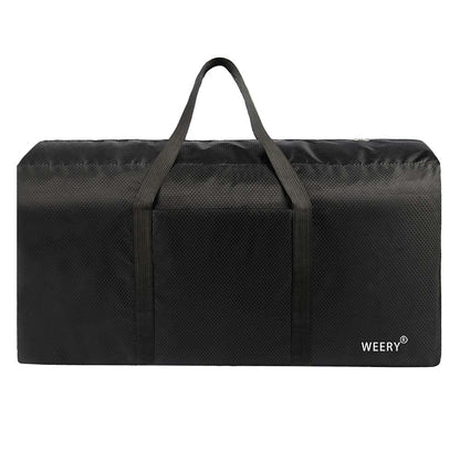 WEERY Large Travel Duffle Bag, 96L Extra Waterproof Holdall Lightweight Foldable Duffel Bag for Men Women, Black