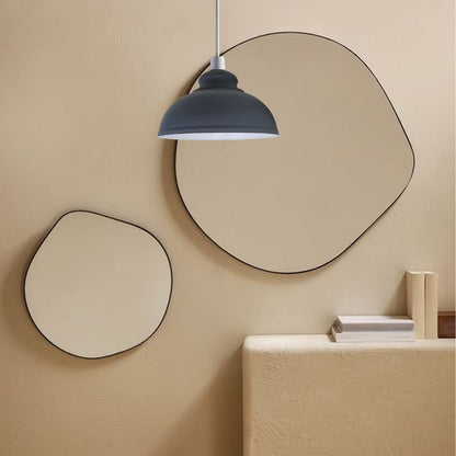 DC Voltage Industrial Ceiling Pendant Light Shades Retro Style Curvy Dome Shaped lamp Shades Metal Easy fit Ceiling Pendant Light Shades for Light fixtures (Grey)