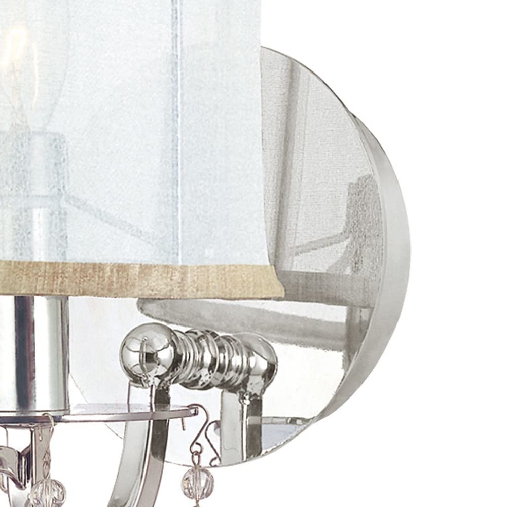 Crystorama 5621-AB Crystal Accents One Light Sconces from Hampton collection in Brass-Antiquefinish, 7.50 inches