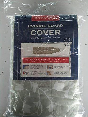 J&J Home Fashion Extra Wide 18x48 Ironing Board Cover