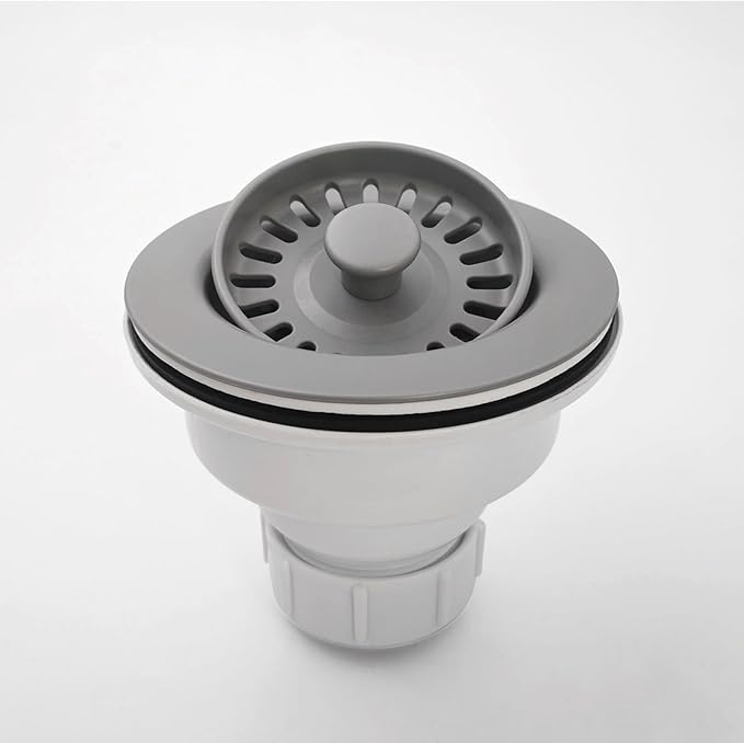 3-1/2 Inch Polymer Slate Gray Sink Drain Assembly