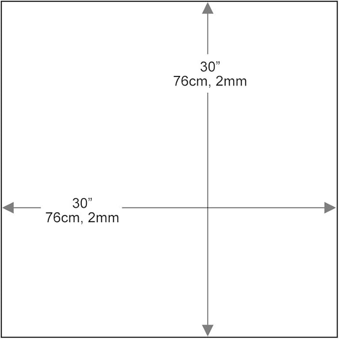 Dulles Glass 30 inch Square Glass Table Top