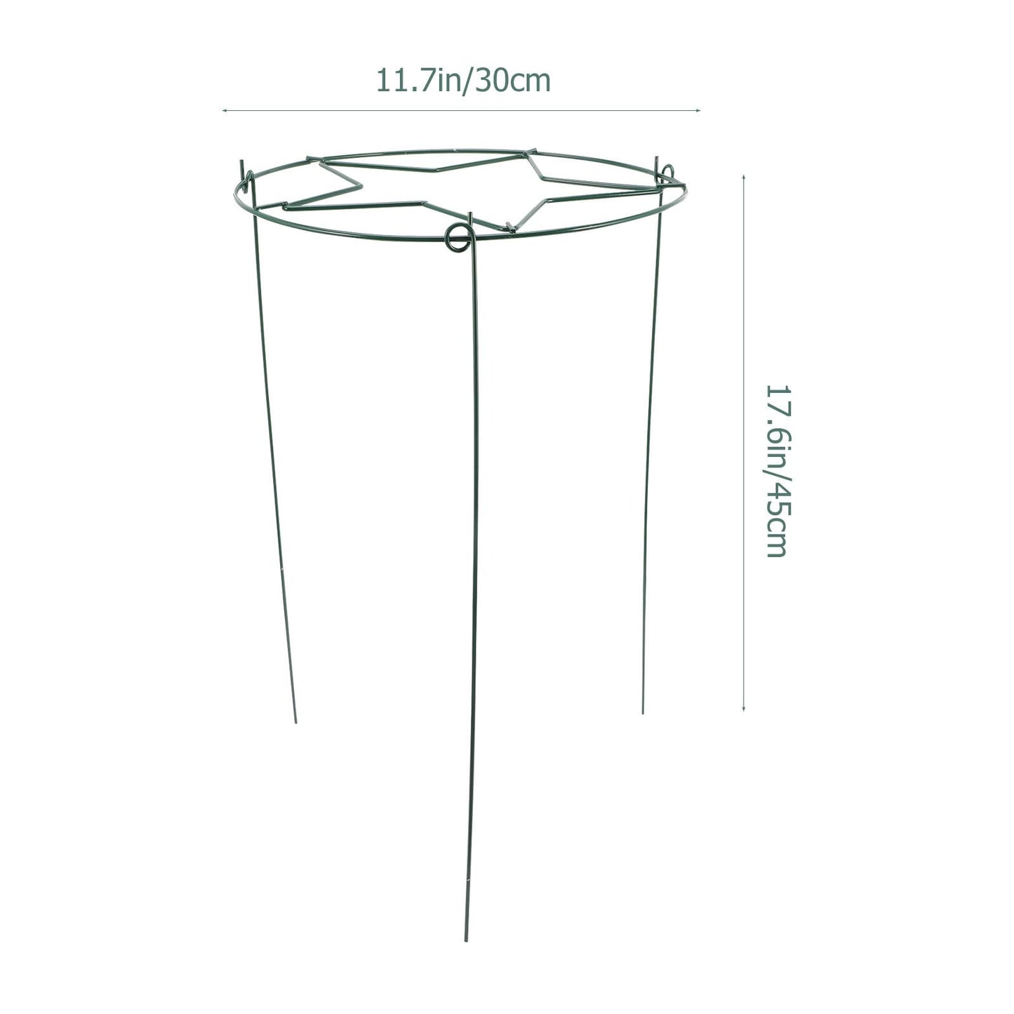 CATIEBYE Garden Vine Plant Trellis Climbing Support Rack 30x45cm Metal Frame Green for Indoor Outdoor Potted Plants