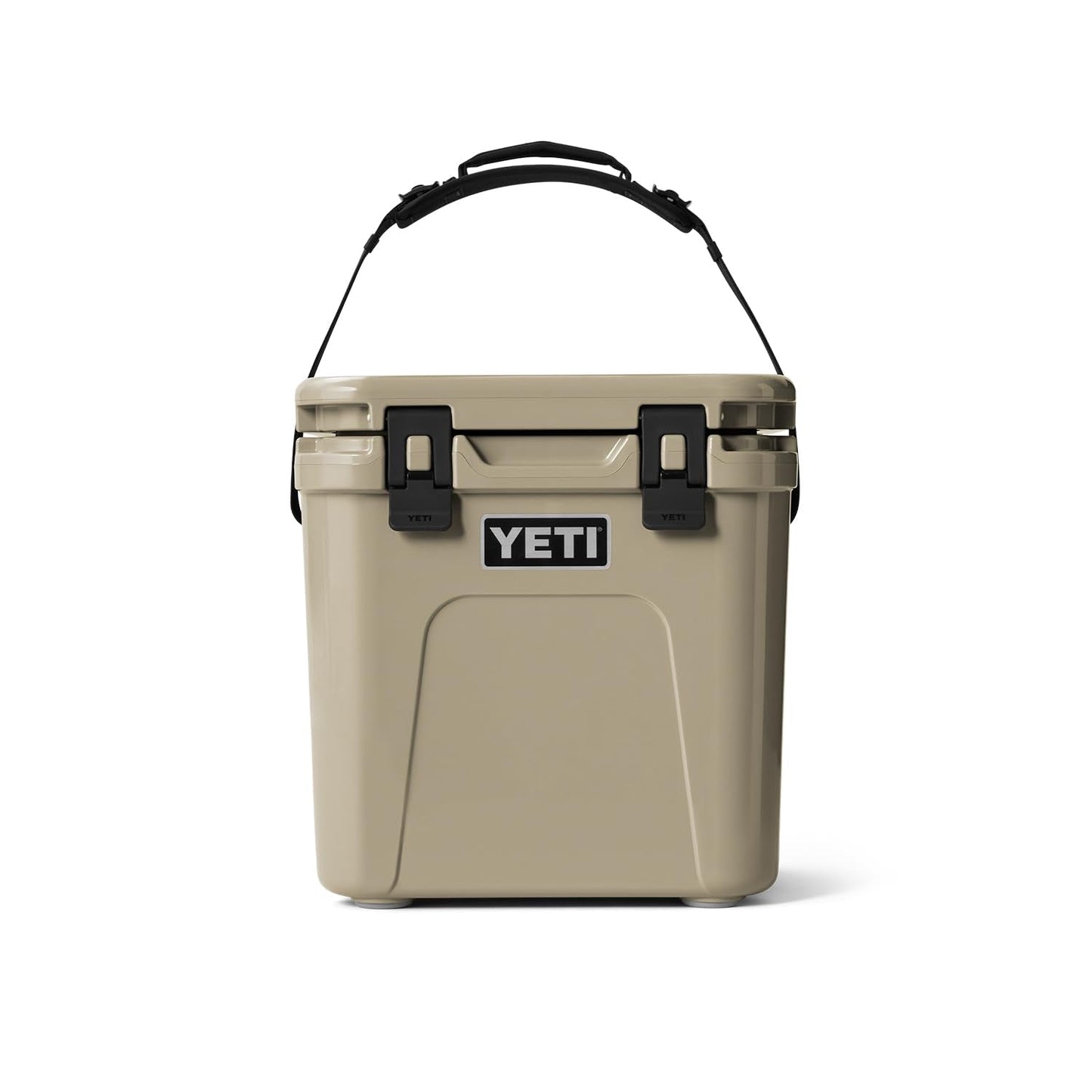 YETI Roadie 24 2.0 Hard Cooler with DoubleDuty Shoulder Strap and Drain Plug, Tan