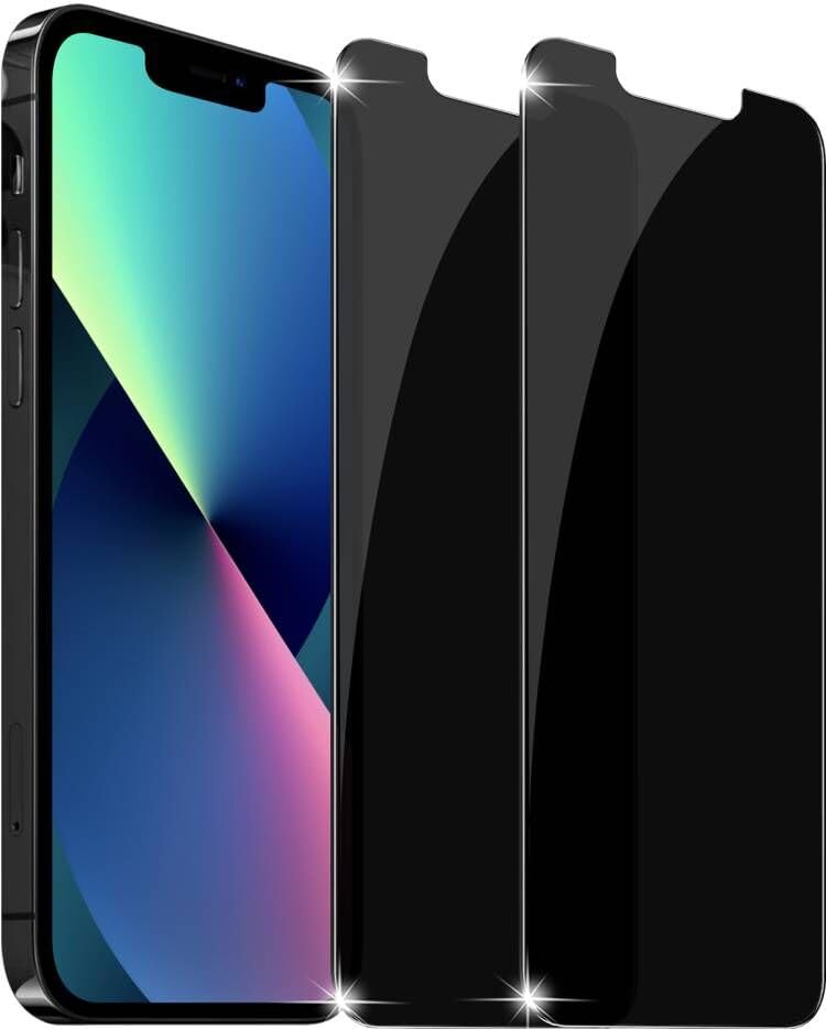 [2 Pack] Privacy Screen Protector for iPhone 11/XR, YMHML Tempered Glass Anti-Spy Bubble Free Case Friendly Easy Installation Film for iPhone 11/XR 6.1 Inch