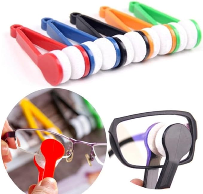 5Pcs Spectacle Glass Cleaner Eye Glasses Lens Cleaner Microfiber Cleaning Cloth