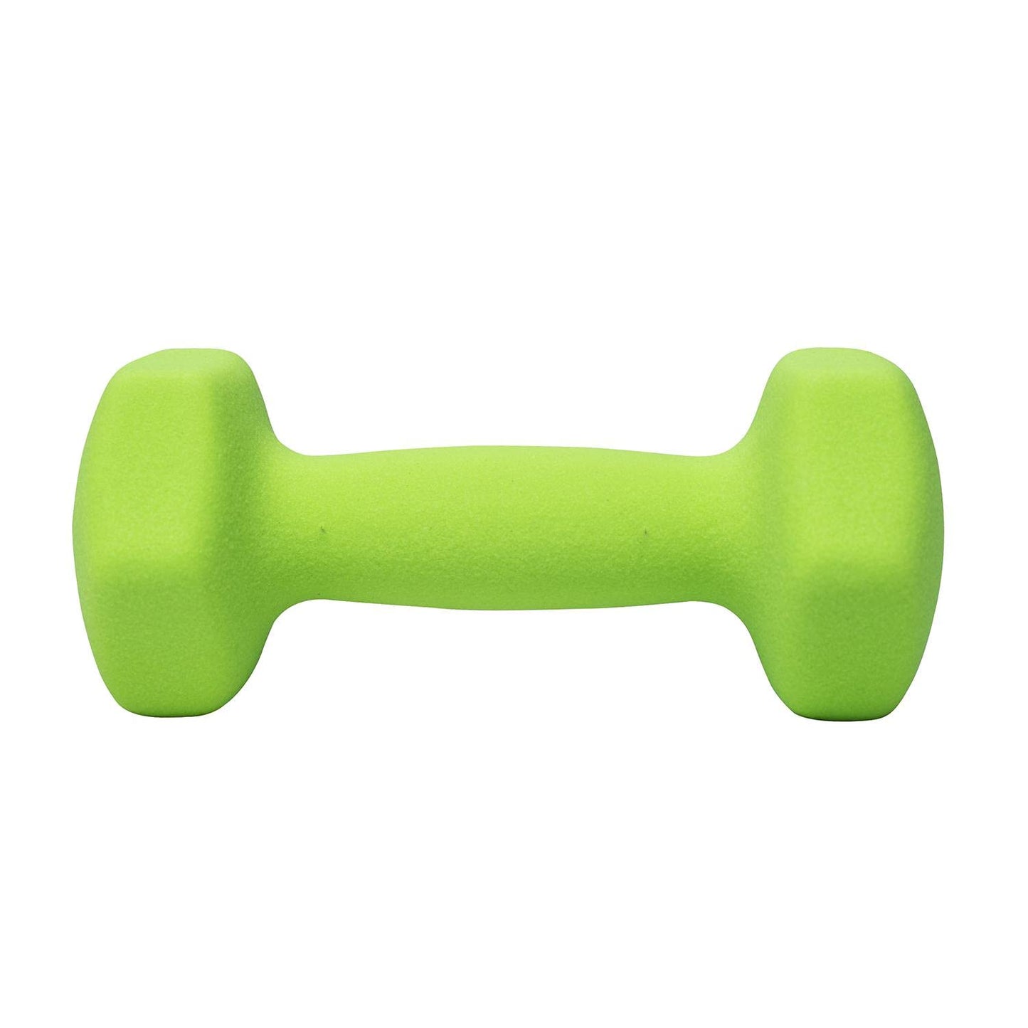 FUXION Neoprene Dumbbell Hand Weights, Sets of 2 with Multiple Weight Options, Hexagon Non-Slip Weights for Home Gym Yoga Pilates Workout, Green