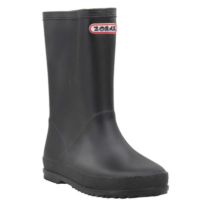 Zorax - UK3 Adult - EU34 - Black Girls Boys Waterproof Non-Slip Kids Motorbike Rain Boots Kids Rain Shoes Wellies Unisex Children Wellington Boots
