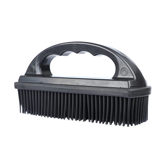 Godiyyer Rubber Pet Hair Removal Brush Lint & Cat Dog Hair Remover Brush Pet Silicone Lint and Debris Remover for Cleaning, Grooming, Home,Black
