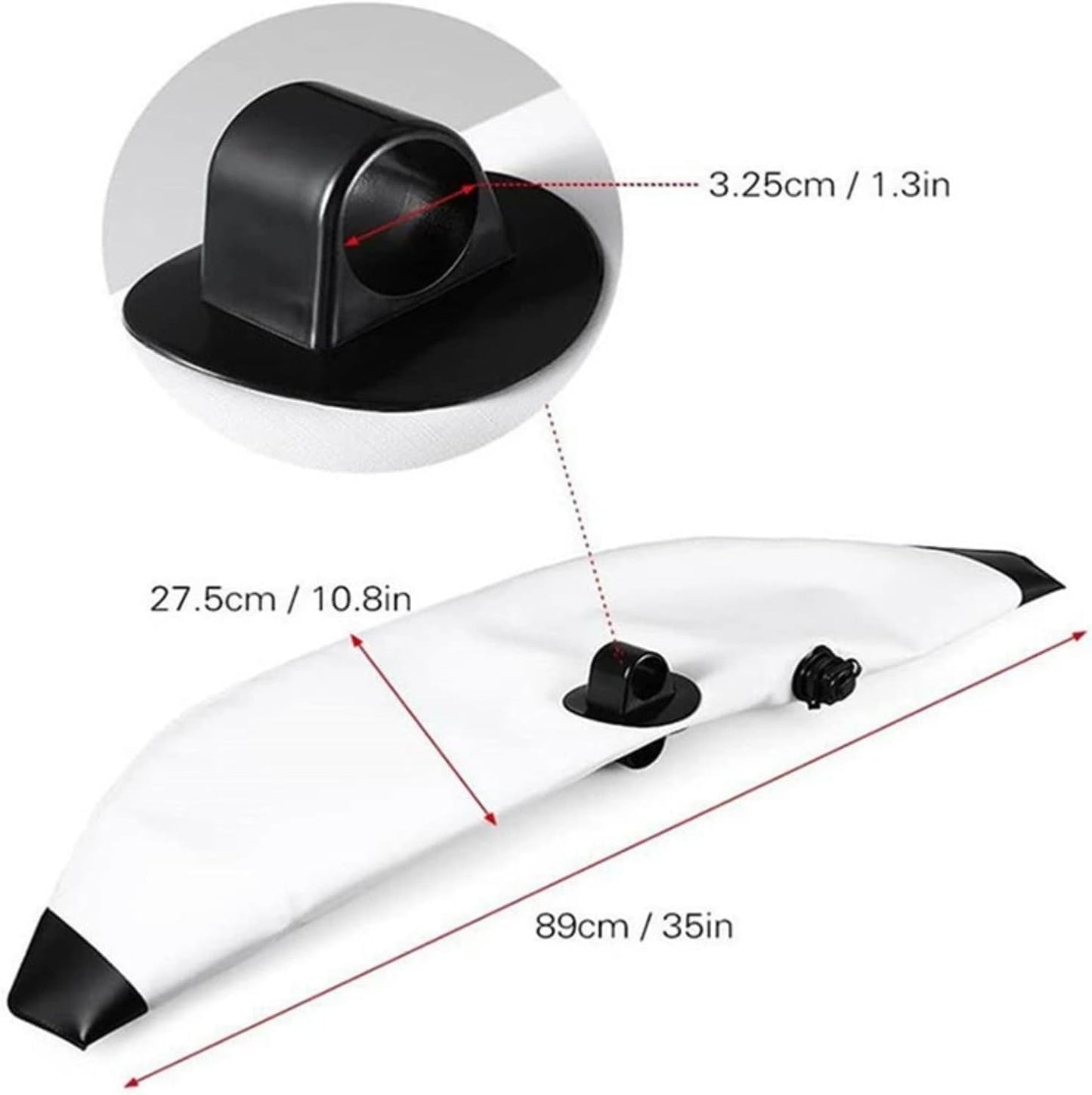 DAUERHAFT Inflatable Kayak Stabilizer , Kayak Outrigger Kit , PVC Canoe Accessories for Kayak Outrigger , Inflatable Boat for Kayak Outdoor