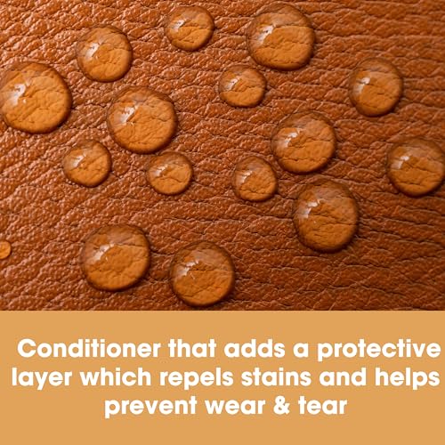 Furniture Clinic Complete Leather Care Kit+ With Large Leather Cleaner & Leather Protection Cream for Sofas, Car Seats - Leather Care Set Includes 500ml Ultra Clean & 500ml Leather Conditioner
