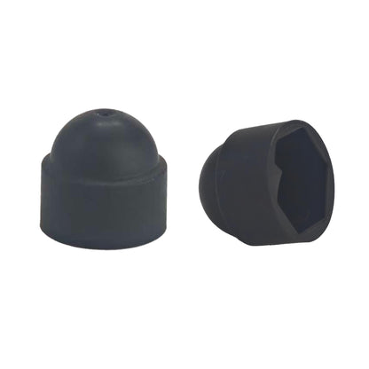 bskkw 30PCS M10x17x20.5mm Black Hex Bolt Nut Protection Caps, Plastic Dome Covers for Hexagonal Screws, Waterproof Decorative Caps for Exposed Hardware
