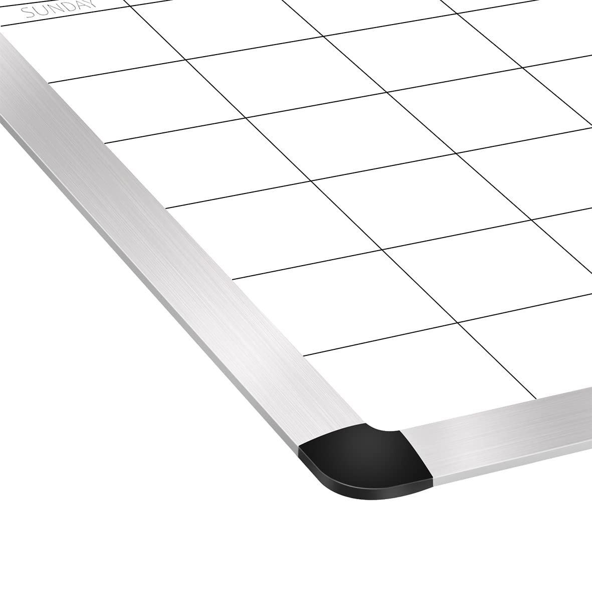 TORASO Dry Erase Monthly Calendar Board, Magnetic Surface Whiteboard for Wall, Office/School/Home, Aluminum Frame Hanging Board 11.8"x 15.7"(YL-Silver-3040-A)