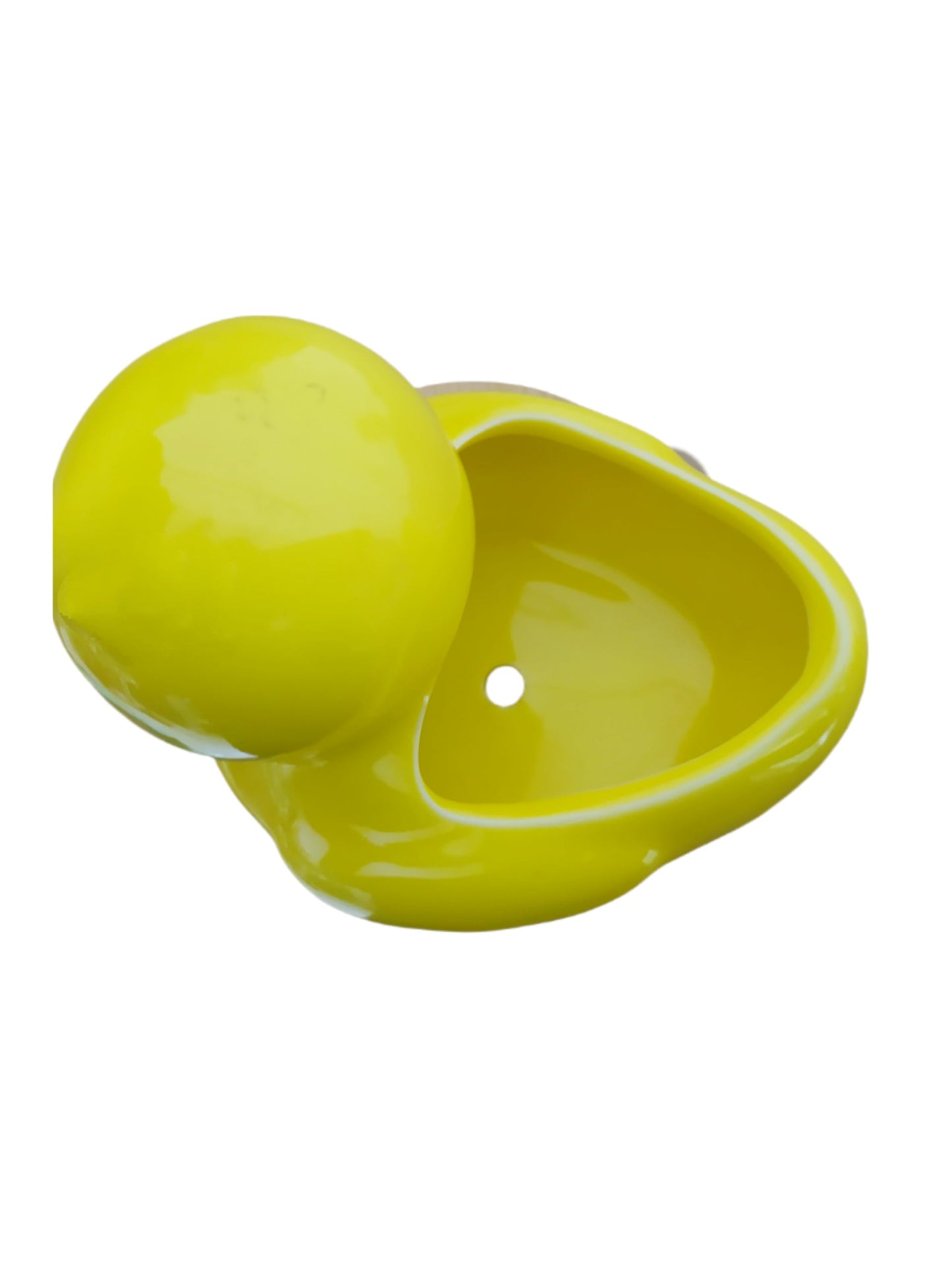 SJBAG Cute Indoor Cartoon Animal Duck Shaped Ceramic Succulent Cactus Flower Plant Pots Planter with Drainage Hole - Plant Not Included (Small)