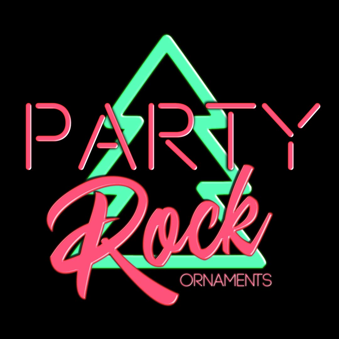 Party Rock | Bunny with Wreath Glass Ornament | X-Mas Collection