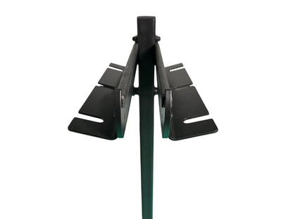 Glide Gear LSH 100 C-Stand Cart – Portable Studio Storage – Holds 6+ Stands, 8.5" Wheels, Wall-Mount Bracket, Steel Build