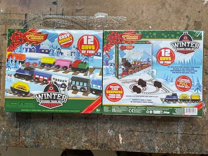 JOYIN 2025 Christmas Countdown Advent Calendar with 12 PCS Wooden Train Cars Magnetic Train Sets,12 Days Cars Advent Calendar for Boys Kids, Christmas Party Favor, Classroom Prizes Xmas Gift