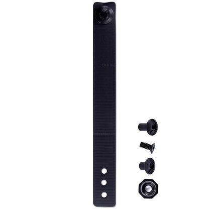 [1 Pair] HolsterSmith - (7.00 inch) - IWB Soft Belt Loops - (Black) – HD Ruberized Nylon - w/Pull-The-Dot Security Snaps & Multi Mounting Hardware - (Fits 1.25-2.0 inch Belts (Adjustable)