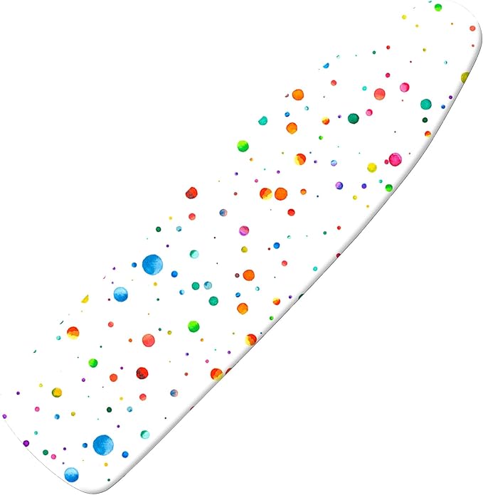 Extra Thick Ironing Board Cover and Pad, Colorful Polka Dot 15x54 Ironing Board