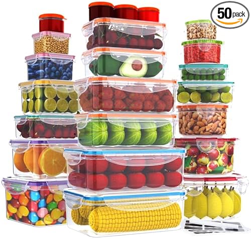RockBerry 46 PCS Food Storage Containers