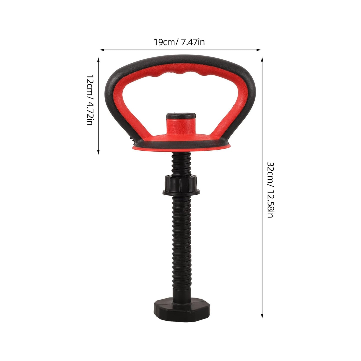 Toddmomy Adjustable Kettlebell Handle Kit with Anti Slip Grip and Base Nut Converter for Home Gym Fitness Accessories Durable Kettlebell Attachment for Strength Training and Weightlifting