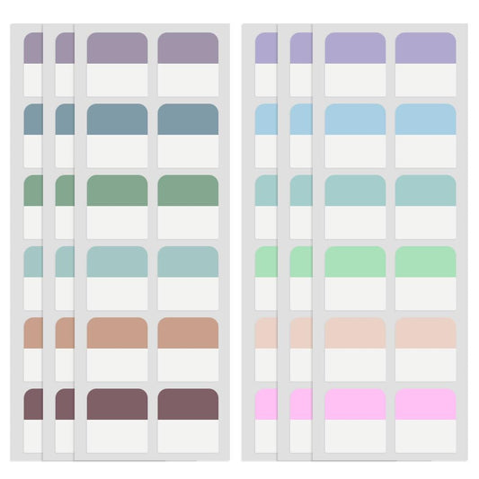 240 Pcs Sticky Index Tabs, Colored Book Sticky Tabs for Notebooks, Repositionable Page Tabs for Notebooks File Classification,12 Colors (1 Inch)
