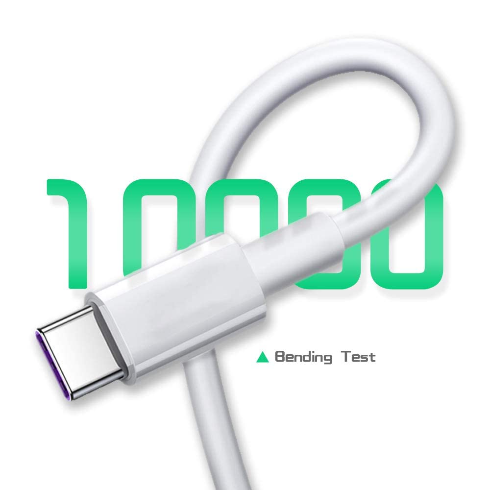 6ft USB-C to USB-A Fast Charger Cable for iPad Pro, Galaxy, MacBook Air, Nintendo Switch, Pixel, LG, Sony, OnePlus