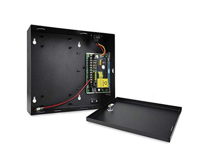 MENGQI-CONTROL 4 Door Access Control System with 600lbs Magnetic Lock Entry Access Control Panel 110V Power Supply Box RFID Reader Exit Button Enroll USB Reader RFID Card Key Fob APP Remote Open Lock
