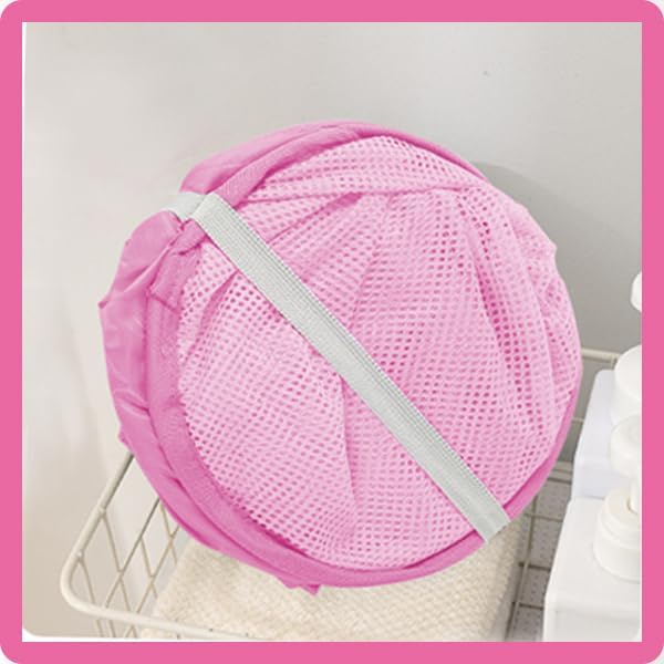 Pop Up Laundry Hamper Thick Mesh Collapsible Laundry Baskets, Large Side Pocket