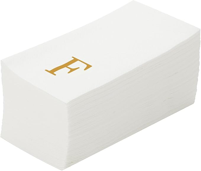 Luxenap 15.8 X 7.9 Inch Linen-Feel Guest Towels, 2000 Lettered Hand Towels