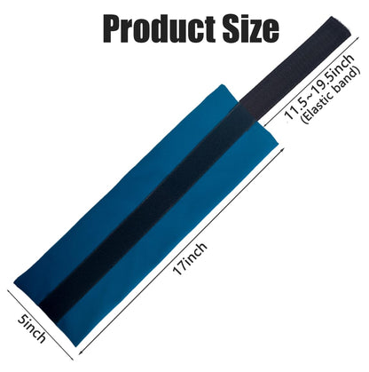 2PCS 5"x17" Ice Pack Sleeve - Reusable and Multi-use Ice Pack Bag for Cold Compress for Inflammation, Pain Relief of Shoulder, Thighs, Back with Adjustable Strap