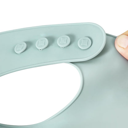 PandaEar Silicone Baby Bibs - 3 Pack Unisex | Waterproof Toddler Bibs with Large Food Catcher