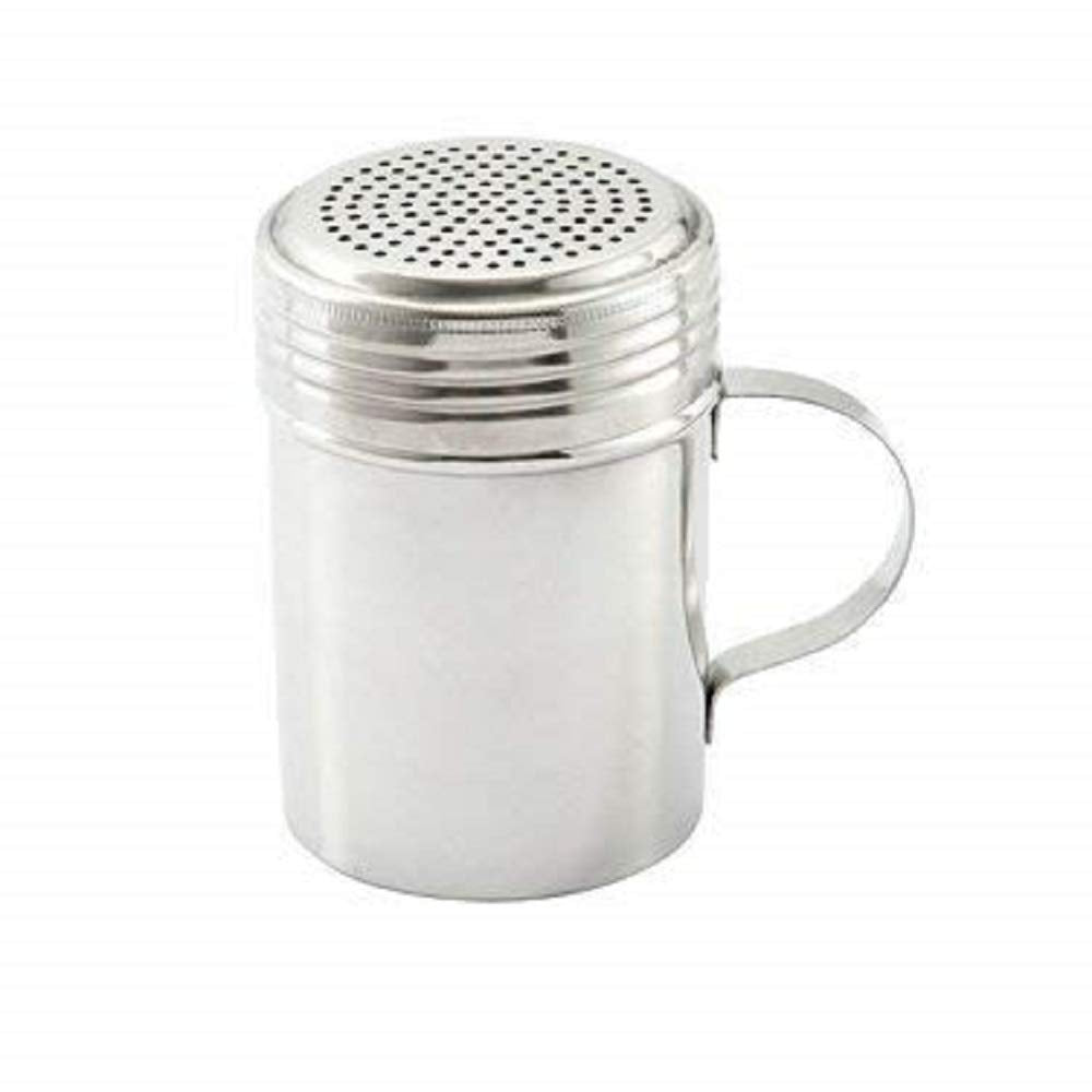 Culinary Depot Stainless Steel Dredge Shaker with Handle, Set of 2 – 10 oz.