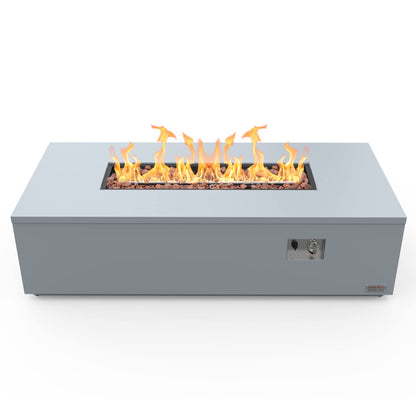 ONLYFIRE OUTDOOR LIVING Premium 60” Outdoor Fire Pit Table with Lava Rocks & 12FT Hose, Large Propane Gas Fire Table, Smokeless Fireplace 60,000BTU for Backyard Patio Villa Bonfire Party, FP014