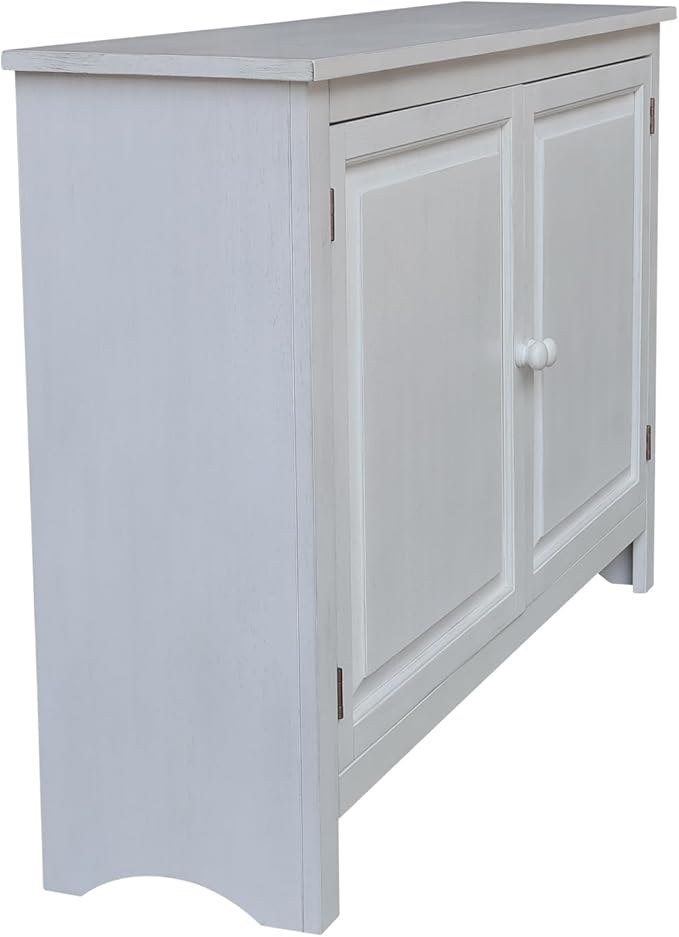 International Concepts 34" High Solid Wood Hall Storage Cabinet Cupboard