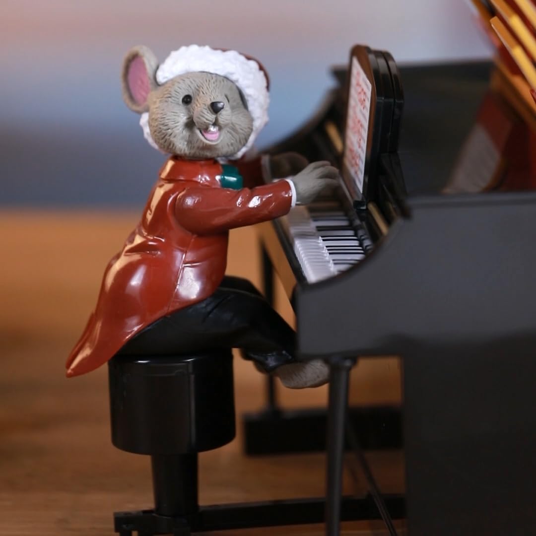 Mr. Christmas Christmas Décor, 10 in, Sing-a-Long Mouse,Plastic