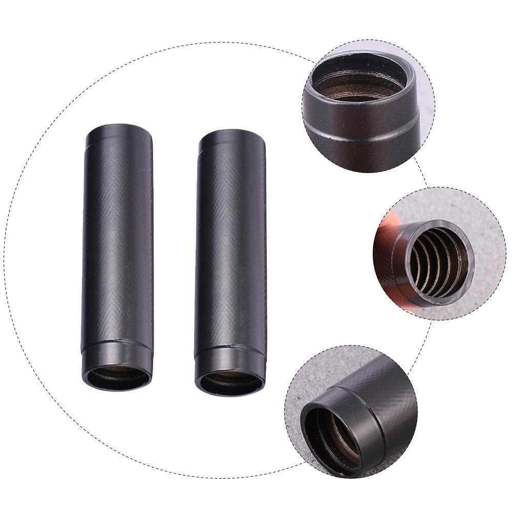 BESPORTBLE Dumbbell Connector - Adjustable Barbell Extender for Home Use Steel Dumbbell Connecting Rod Black 2 Pieces