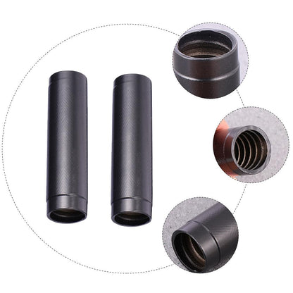 BESPORTBLE Dumbbell Connector - Adjustable Barbell Extender for Home Use Steel Dumbbell Connecting Rod Black 2 Pieces