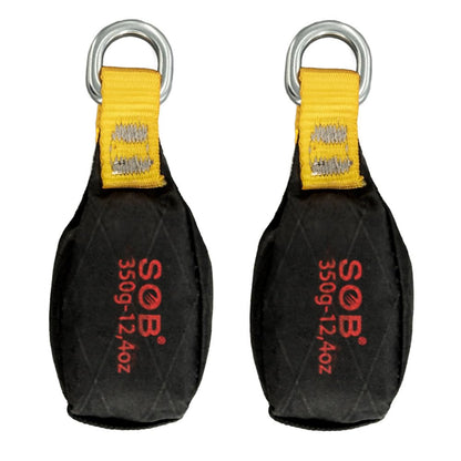 RESQT Throw Weight Bag, Durable Climbing Rope Bag for Arborists Professional Multi Throw Bag for Tree Rock Spelunking (2Pcs Black, 350G)
