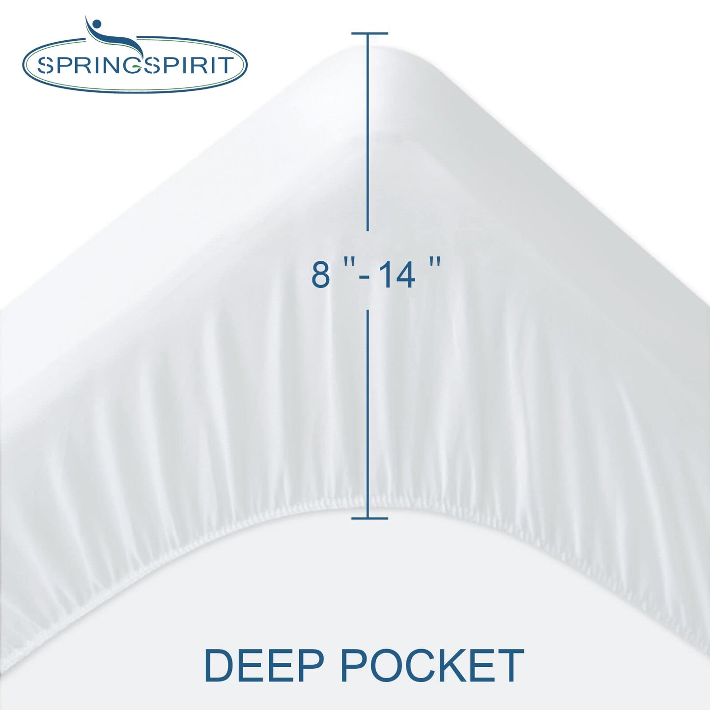 Full Size Mattress Protector Waterproof Mattress Topper Pad Cover Fitted Bed Sheets Full up -14'' Terry Super Soft & Breathable & Noiseless Mattress Protector Machine Washable